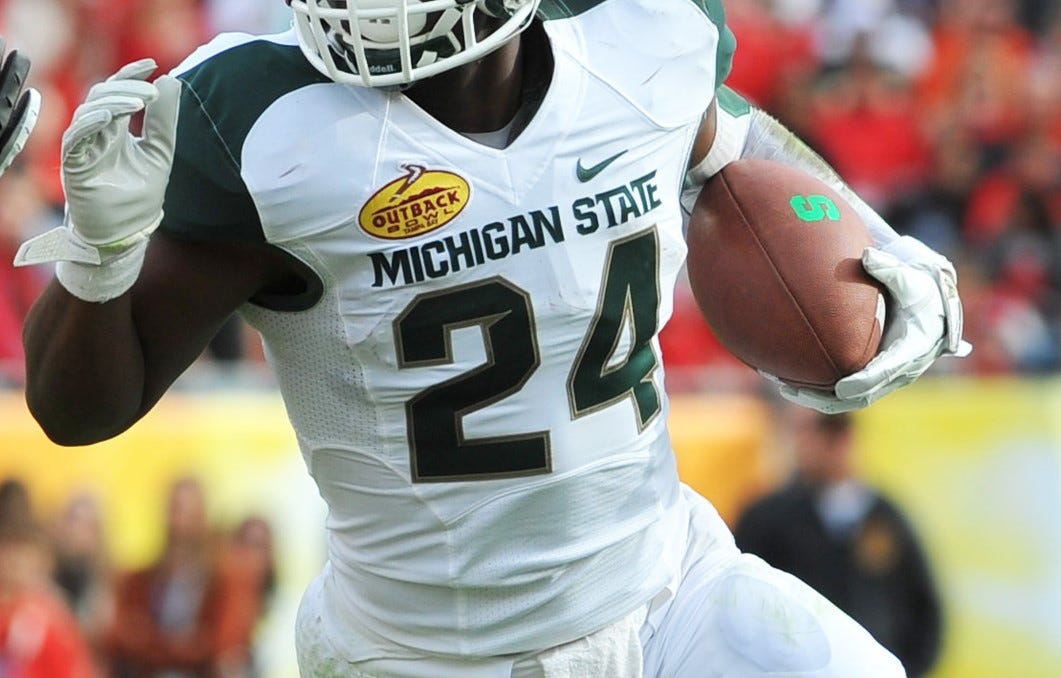 le veon bell michigan state jersey